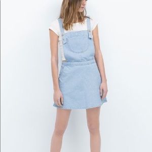 Zara Denim Overall Dress